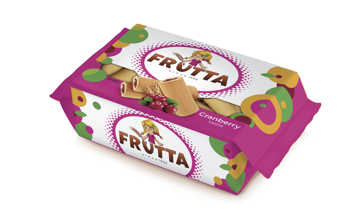 Печиво АВК FRUTTA журавлина 400г